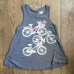 Justice girls size 12 grey tank top